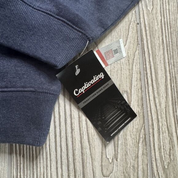 WVU West Virginia Mountaineers Crewneck Sweatshirt Men’s L Gray Sewn New - Picture 4 of 10